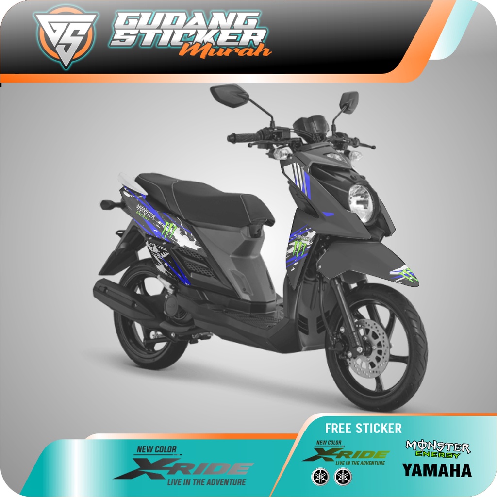 STRIPPING X-RIDE NEW VARIASI MONSTER AKSESORIS SEPEDA MOTOR