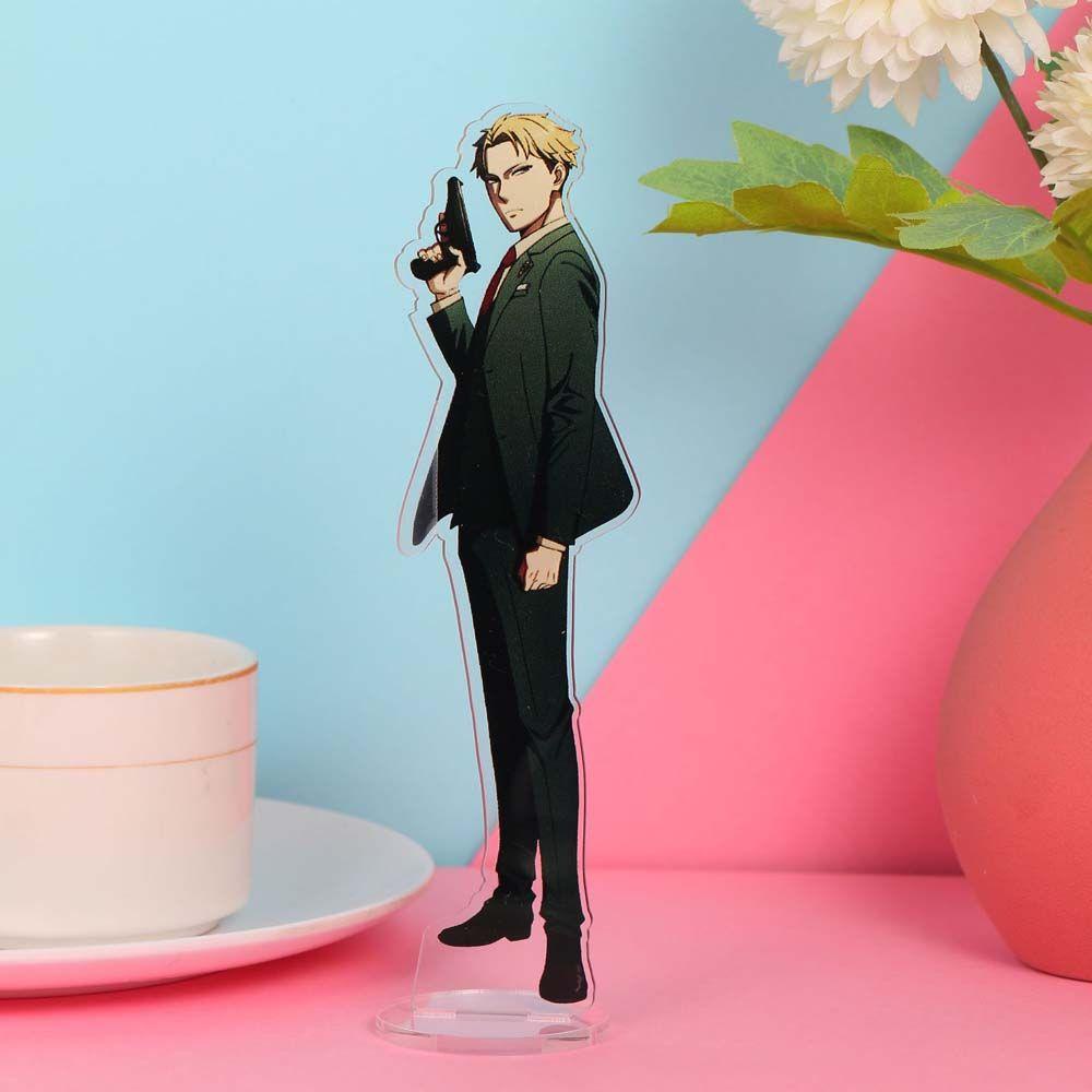 [Elegan] Anime SPY X FAMILY Anime Fashion Dekorasi Mainan Koleksi Model Desktop Standing Card Yor Forger Anya Figure Model Plat