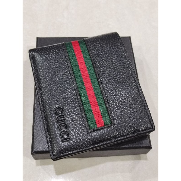 dompet pendek list hijau