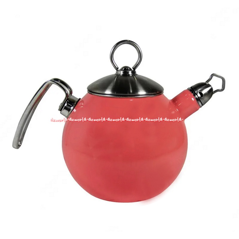 Krischef Whistle Tea-Ball Kettle 1.2L Cerek Teko Air Masak Air Bisa Berbunyi Pluit Jika Matang Peach