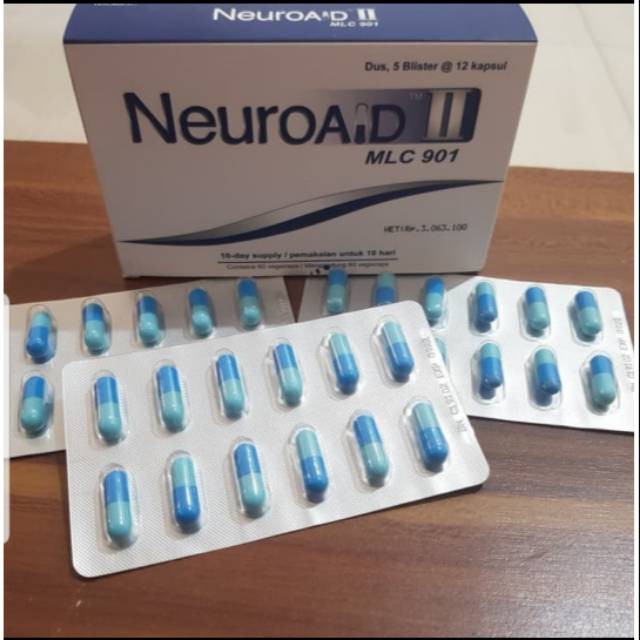 Original Neuroaid II MCL 901 Neuro Aid Obat Stroke Herbal Perbaikan Saraf dan Otak Pasca Stroke