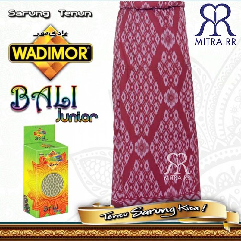 Sarung Tenun WADIMOR JUNIOR motif BALI Satuan / Grosir Sarung Anak