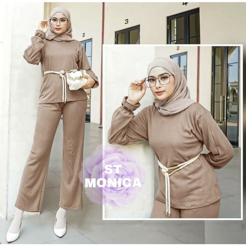 Baju Setelan Wanita Dewasa Terbaru 2021 rd set monica Setelan Wanita Dewasa Import Model Kekinian Te
