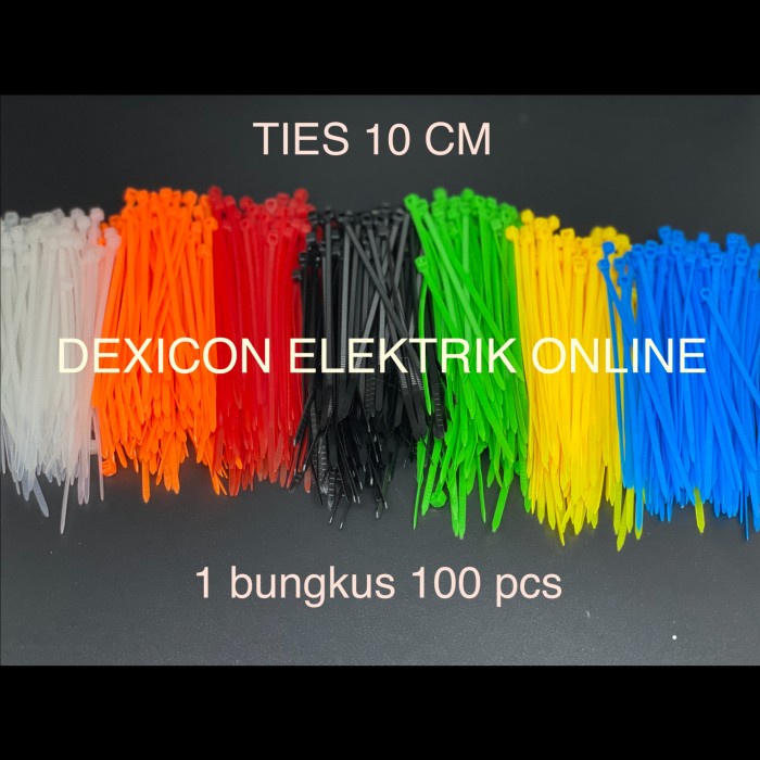 

ORGANIZER-DOCUMENT- KABEL TIES 10CM/SIZE 2.5 X100/PENGIKAT PLASTIK/KABEL TIE/KABEL SERUT - PUTIH