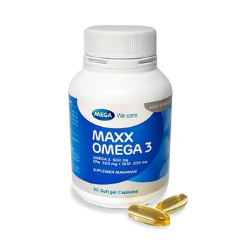 Mega MAXX Omega 3 isi 30 KAPSUL LUNAK