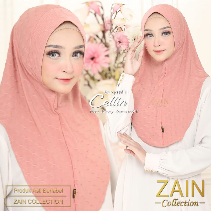 JILBAB BERGO CELLIN ORI ZAIN COLLECTION-Salem