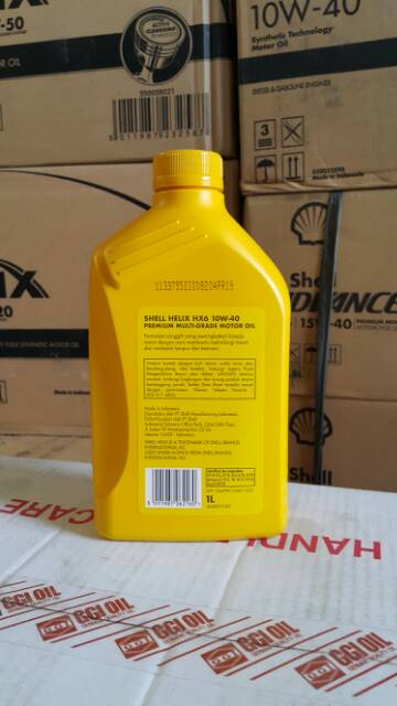 OLI MESIN MOBIL BENSIN SHELL HELIX HX6 10W-40 1 LITER