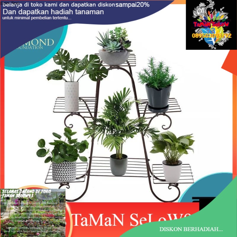 rak besi tanaman susun 6