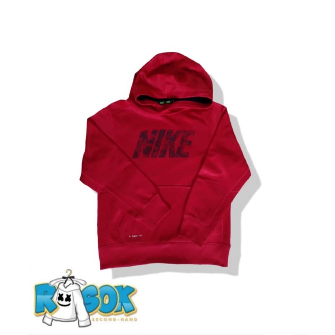 Nike hoodie merah jacket olahraga