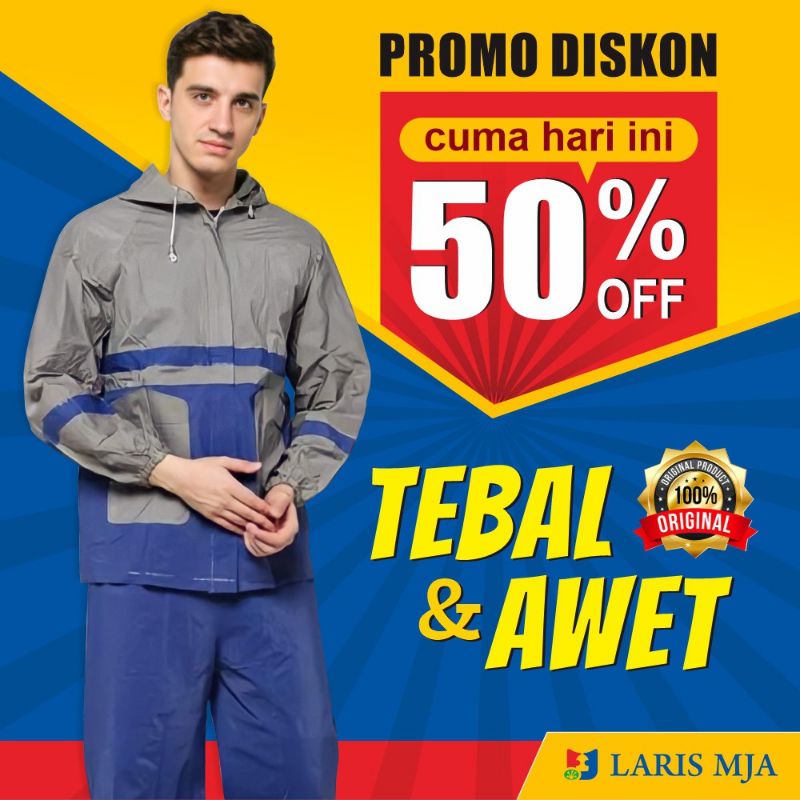 JAS HUJAN Setelan New Kombinasi Elmondo Jaket Celana ELMONDO 905 TERMURAH / Jas Hujan Jaket Celana