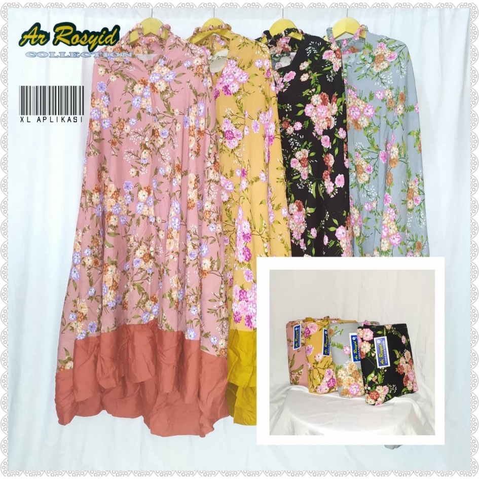 MUKENA ANAK REMAJA ALPIKASI BUNGA - MUKENA ANAK TANGGUNG - MUKENA RAYON ADEM - MUKENA REMAJA MOTIF B