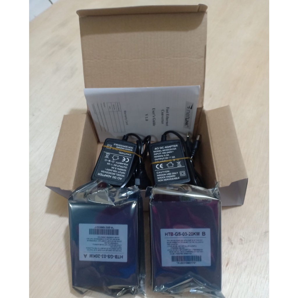 Htb Gigabyte 100/1000 Netlink HTB GS03 HTB-GS03 Gigabit Single mode Media Converter