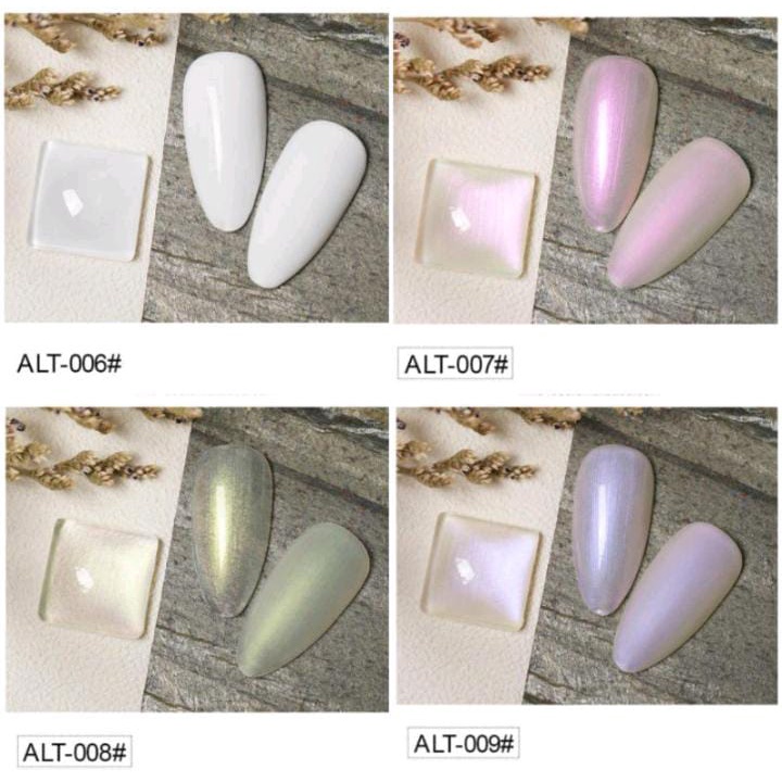 AS GEL SET WHITE MOONLIGHT 15ml 9 WARNA GEL POLISH PUTIH KUTEK GEL CHAMELEON WHITE GEL POLISH TAHAN 2 BULAN (ALT)