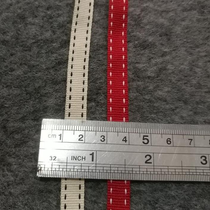 

❤[Layak Dibeli!!!]❤ Pita/Tali/grosgrain/ motif bintik & Salur Ukuran 3/8=1cm/25 yard produck terlaris