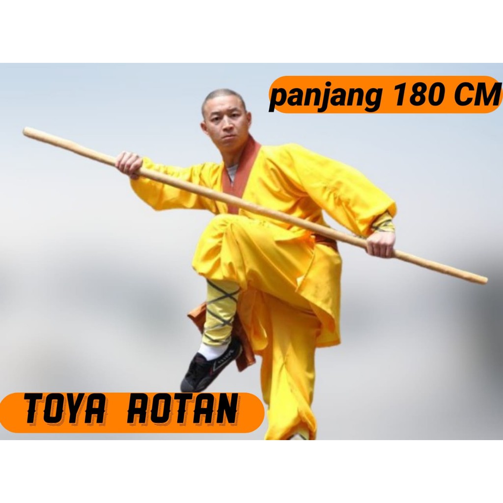 TOYA ROTAN SILAT - TOYA PENCAK SILAT - KAYU ROTAN - ROTAN KUPASAN 180CM