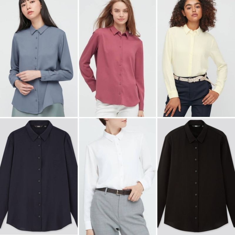 Kemeja rayon uniqlo