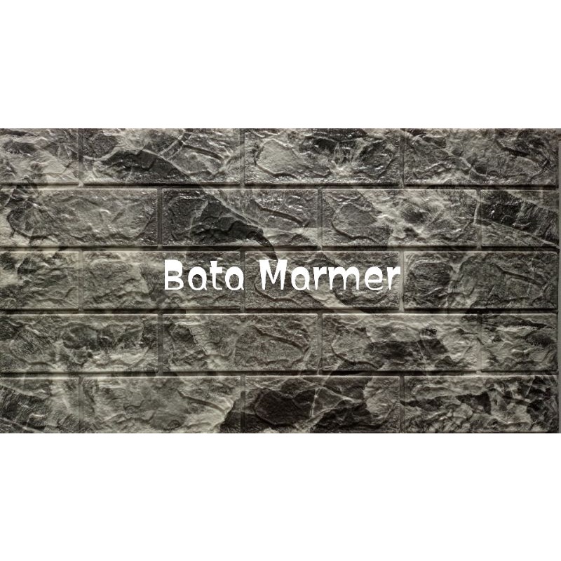 Wallpaper Foam 3D Dinding Sticker-Motif Marmer