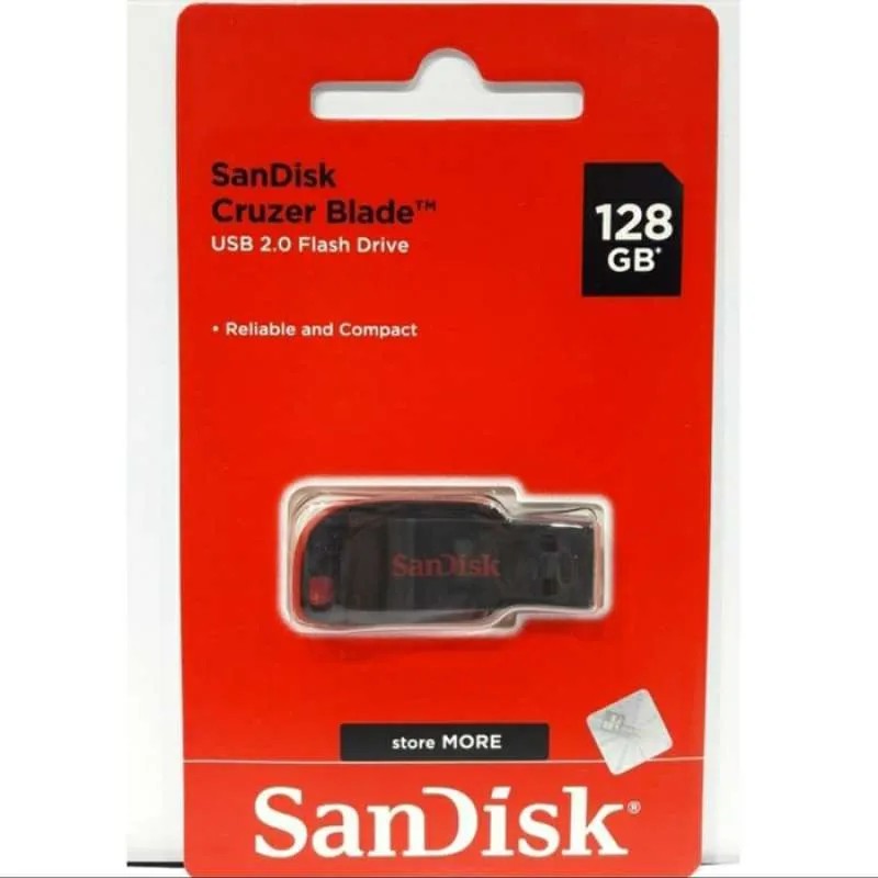 FLASHDISK / USB FLASH DRIVE SANDISK CRUZER BLADE CZ50 - 128GB