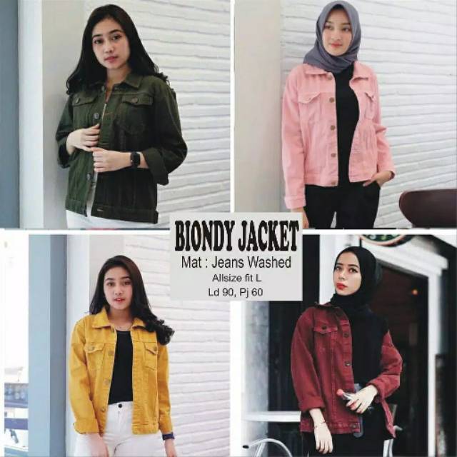 JAKET WANITA // BIONDY JAKET // DENIM