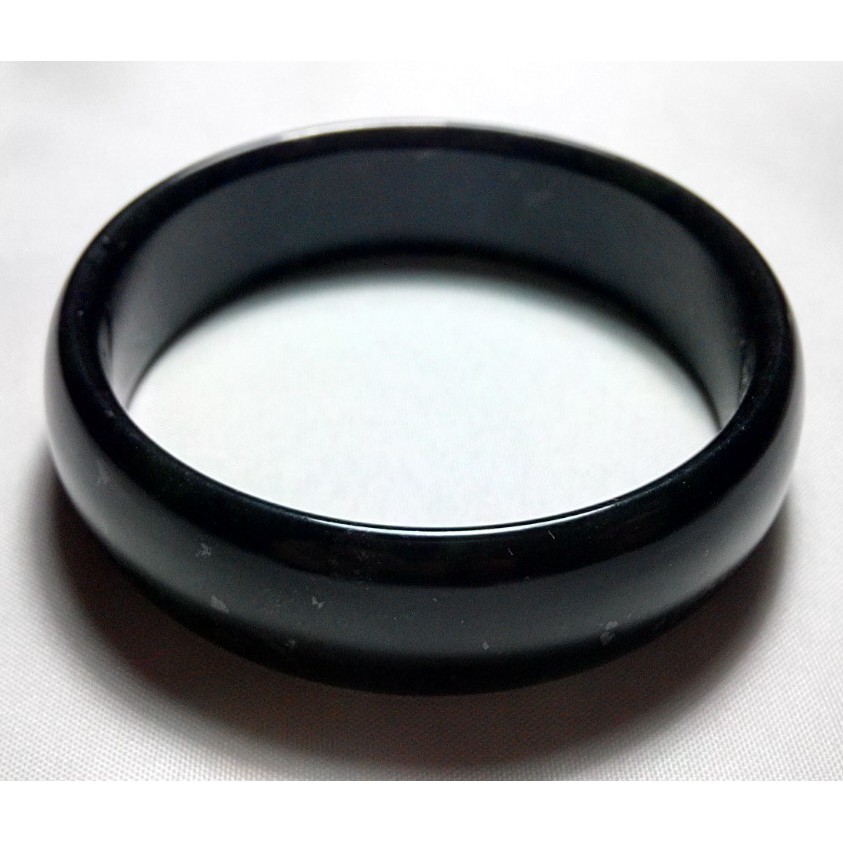 Gelang Black Jade Asli/ Natural Nephrite Black Jade