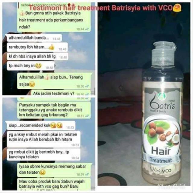 Hair Treatment Batrisyia Herbal 100 ml