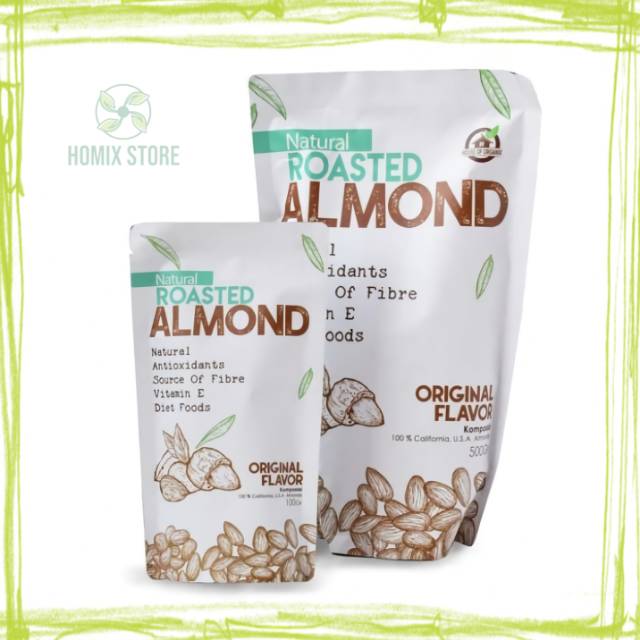 

KACANG ALMOND PANGGANG ROASTED ALMOND BIJI ALMOND 1kg