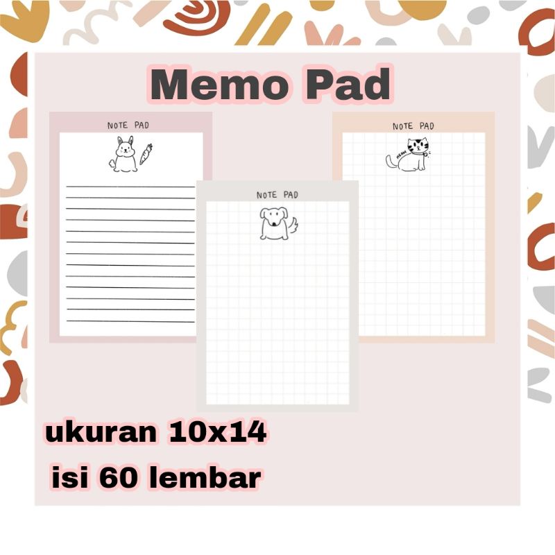 

[BISA COD] READY STOK | 60 lembar MEMO MEMOPAD NOTEPAD KOREAN STYLE TERBARU STICKY NOTES | VOL.3