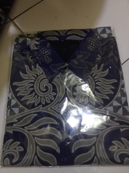 Mahogra Pendek Kemeja Batik Pria Full Furing Bahan Katun Sragenan