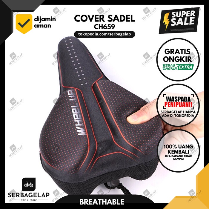 Aksesoris Sadel Sepeda Terlengkap, Cover Jok Sadel Sepeda Empuk Tebal Silicone Gel Mtb / Lipat -