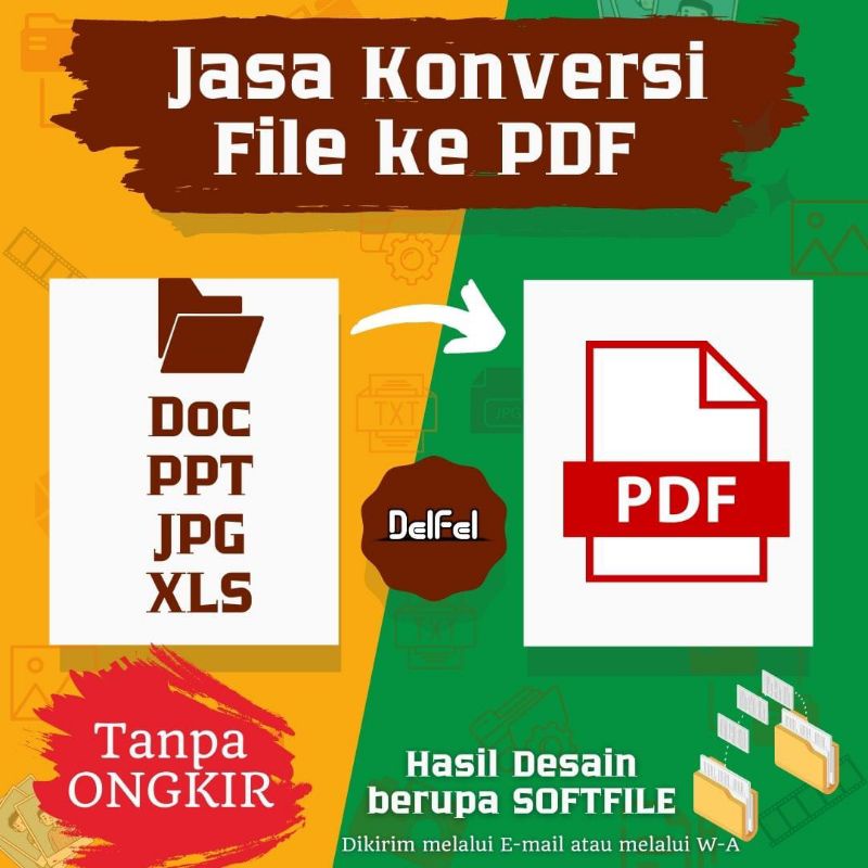 Konversi file ke pdf konversi video ke audio transfer file doc ppt jpg xls ubah file ke pdf / Jasa K
