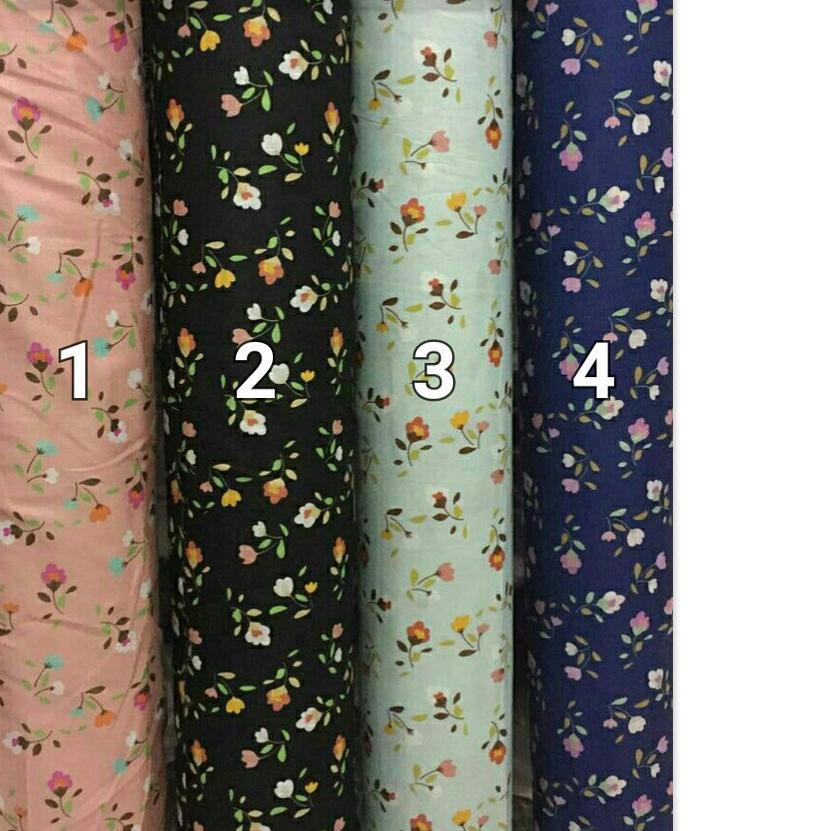 ۞ [Toko kain grosir] Kain Mukena Kain Gamis Kain Katun Jepang motif Haruka ☊