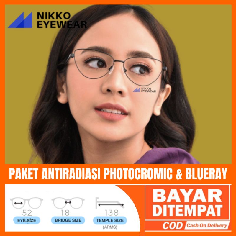 Frame Kacamata 95596 Gratis Lensa Photocromic