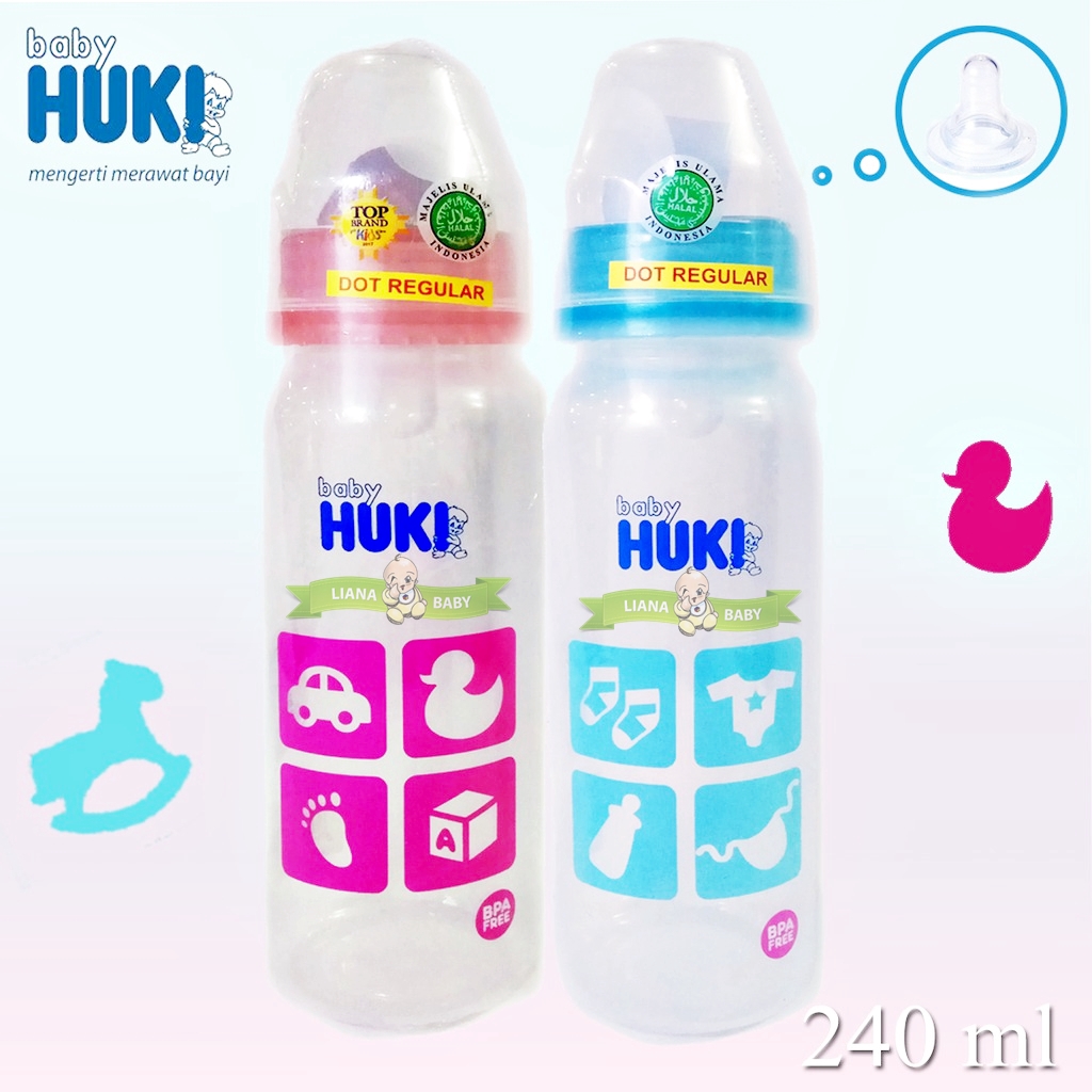 BOSU236 BOTOL SUSU BABY HUKI PP SLR NIPPLE 240 ML CI0341