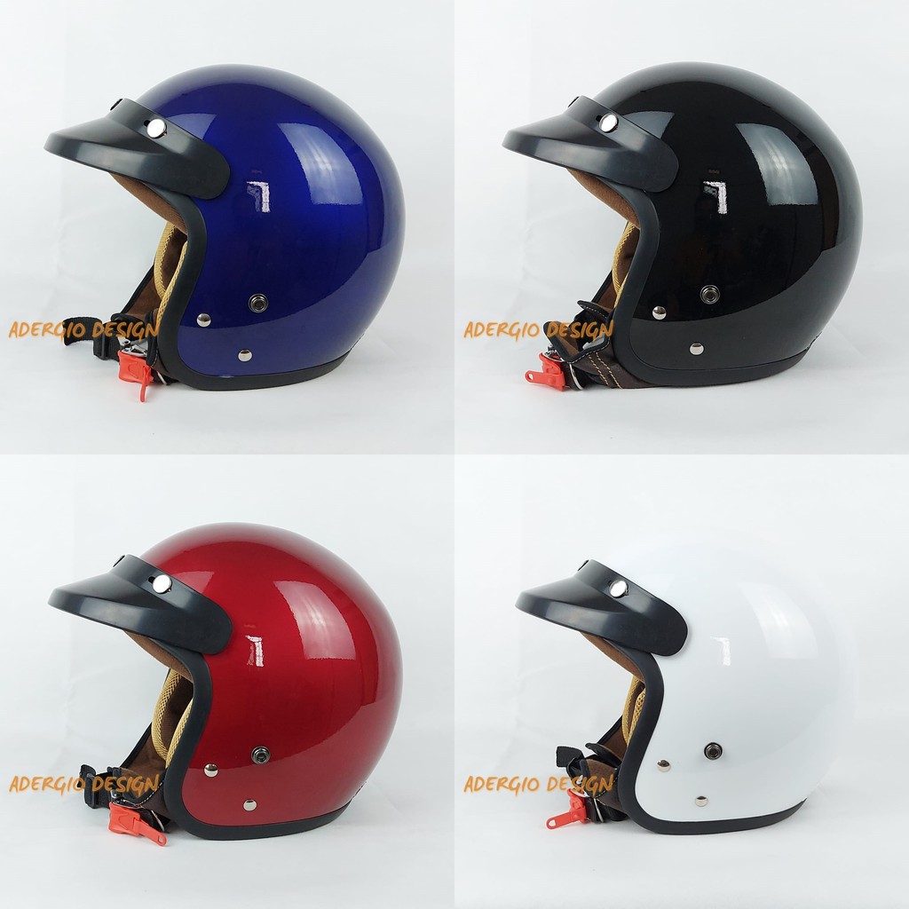 HELM BOGO DEWASA FULL LEHER SNI ADERGIO DESIGN