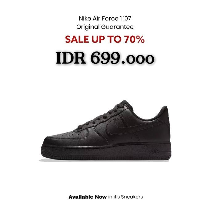 Nike Air Force 1 '07 "Triple Black" Original