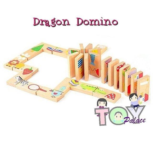 Dragon Domino Kayu Anak High Quality Import