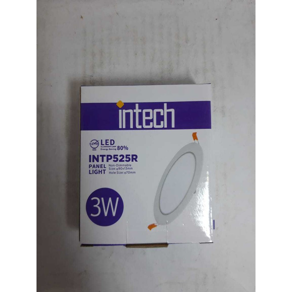 Intech 525R Downlight Panel IB Inbound Bulat - Putih