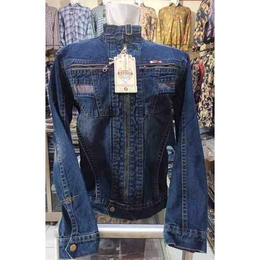Jaket Pria Lengan Panjang Jeans Esbox