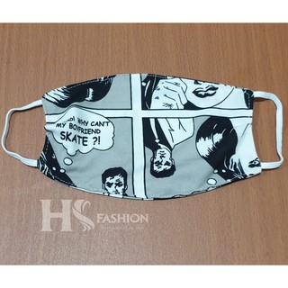 MASKER KAIN MOTIF COMIC SALLY Shopee Indonesia