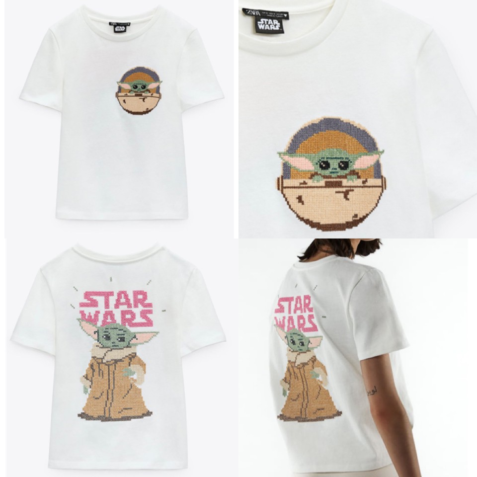 ZARA BABY YODA STARWAR T SHIRT KAOS MURAH