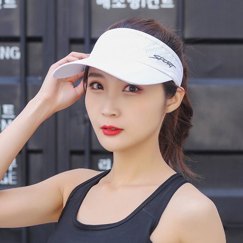 Topi Golftenis Adjustable Bahan Breathable Warna Polos Untuk Priawanita