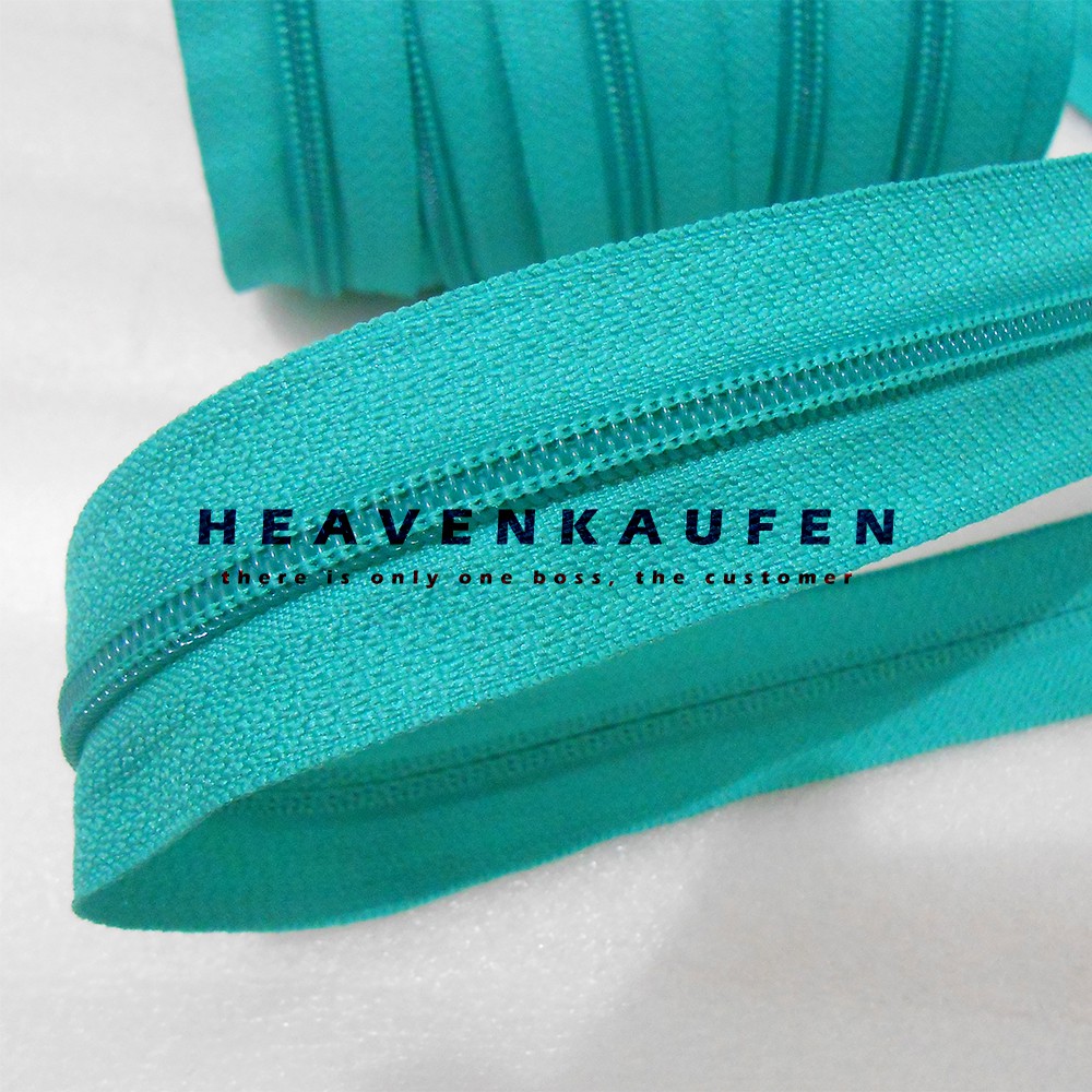 Resleting/Zipper YKK No 5 Hijau Tosca Meteran