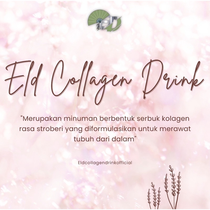 ( 250 gr )ELD COLLAGEN Pencerah dan Pelangsing Badan STRAWBERRY || Supplement beauty