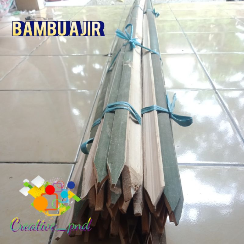 bambu ajir tanaman - bilah bambu ukuran 30 - 120 cm