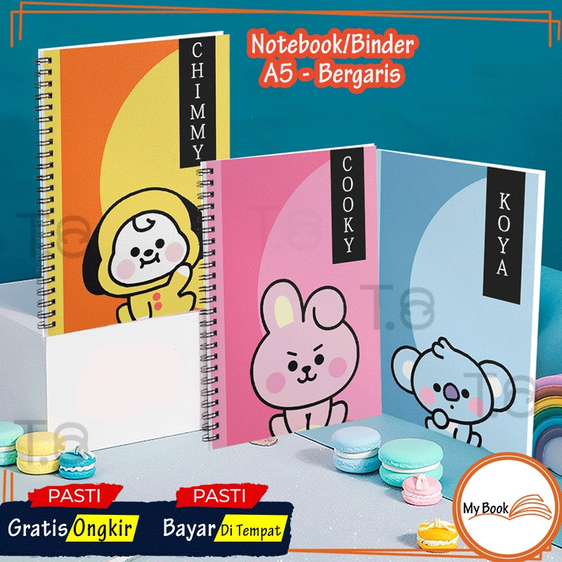 Notebook Spiral A5 Kpop Buku Tulis Catatan Binder Bookpaper Journal Jurnal Diary Diari Sekolah Kulia