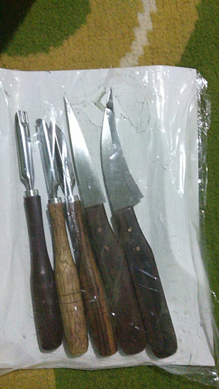 Pisau Ukir Buah / Pisau Garnish / Pisau Carving - 1 Set Isi 5 & 7 Pisau Super Quality