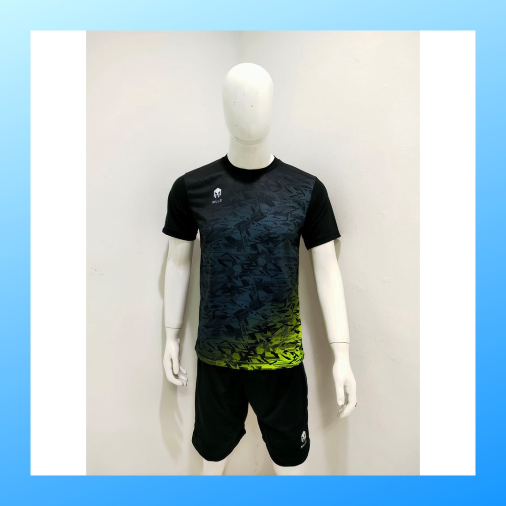 jersey futsal pria kaos sepak bola baju dan celana setelan wanita dewasa t-shirt outfit seragam jarsey kostum olahraga pakaian apparel print sport jersy soccer casual jersi suit ML102 charcoal