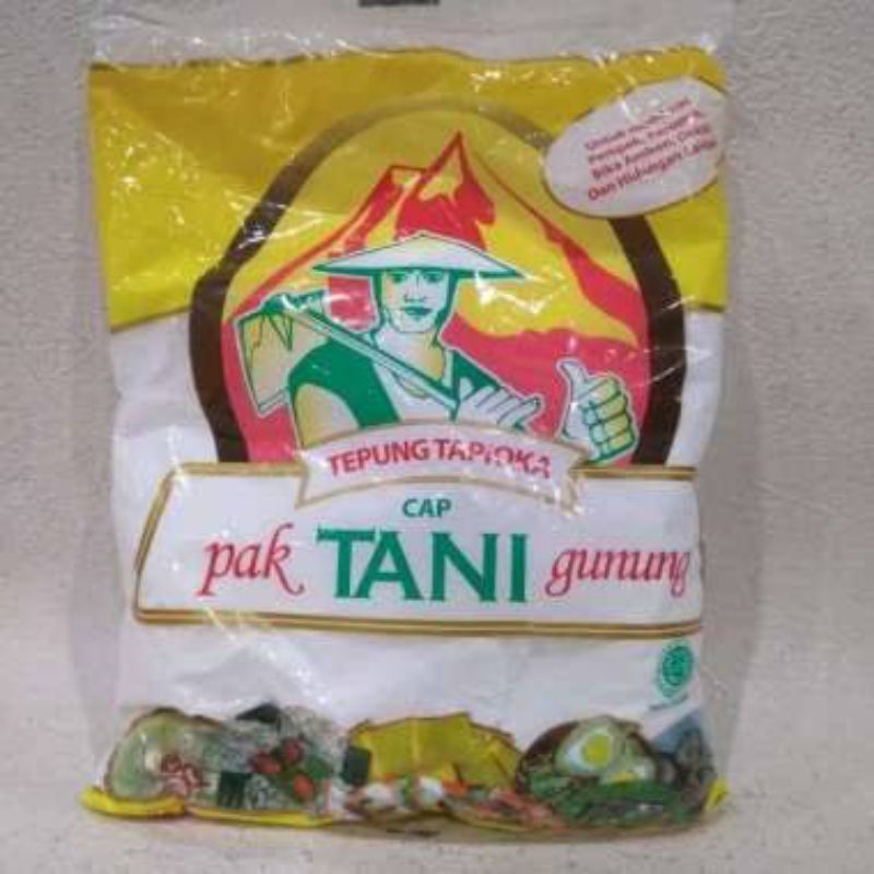 

Tepung Tapioka/Sagu Cap Pak Tani Gunung 500 gram
