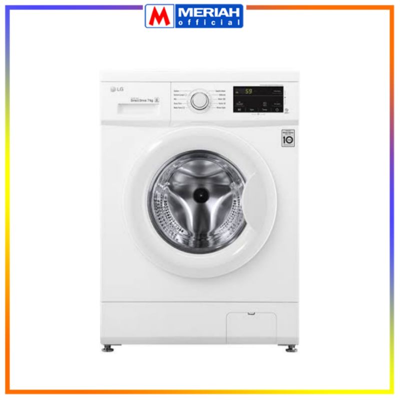MESIN CUCI LG FRONT LOADING 7 Kg / 7Kg  INVERTER DIRECT DRIVE FM1007N3W