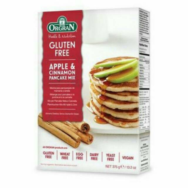 

Healthy product!Orgran Gluten Free Apple & Cinnamon Pancake Mix Net 375 Gr